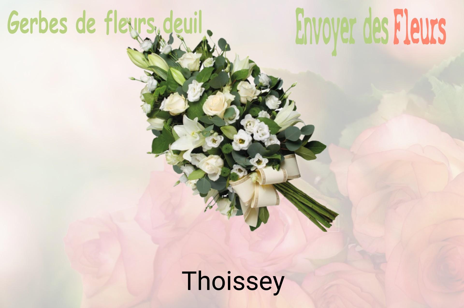 Gerbe de fleurs de deuil livrée à Thoissey